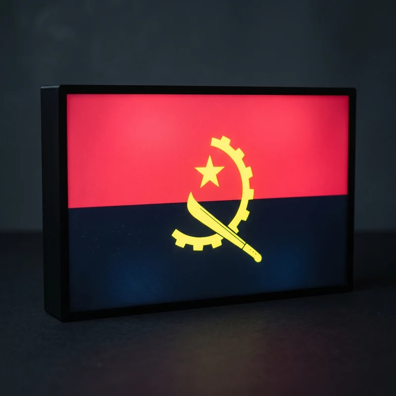 Angola Flagge Lampe