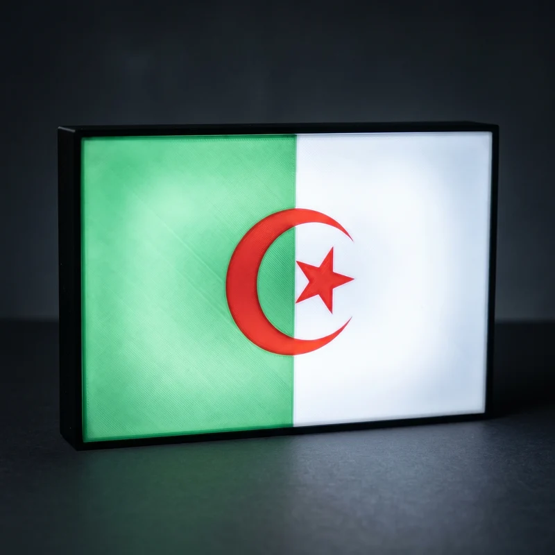 Algerien Flagge Lampe