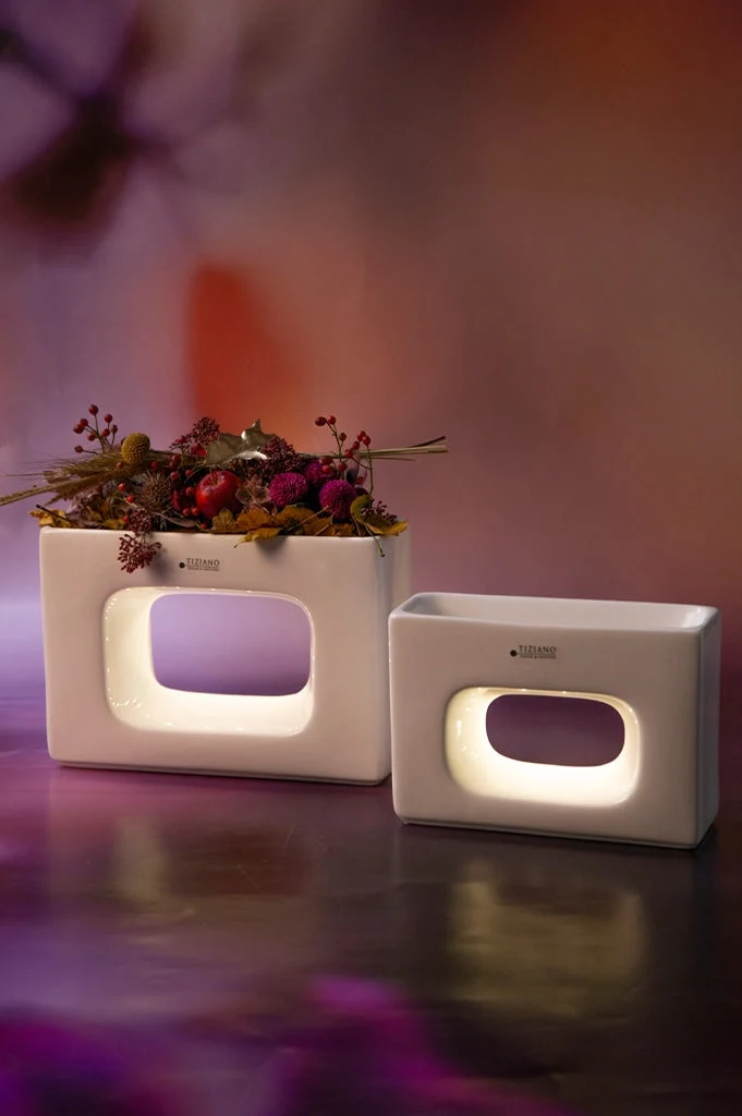 Pflanzgefäße Quadro LED flach