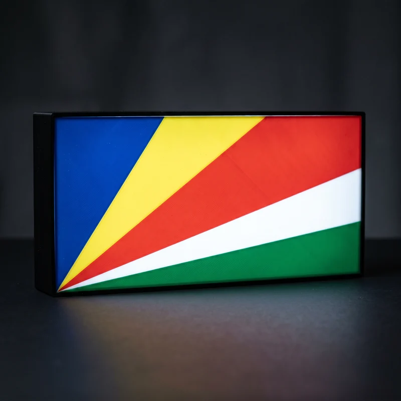 Seychellen Flagge Lampe
