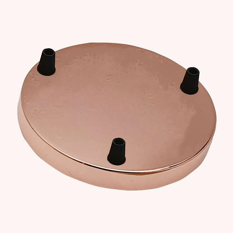 3-Loch Deckenrosette Runder Mehrfach-Baldachin (20cm) ~2690