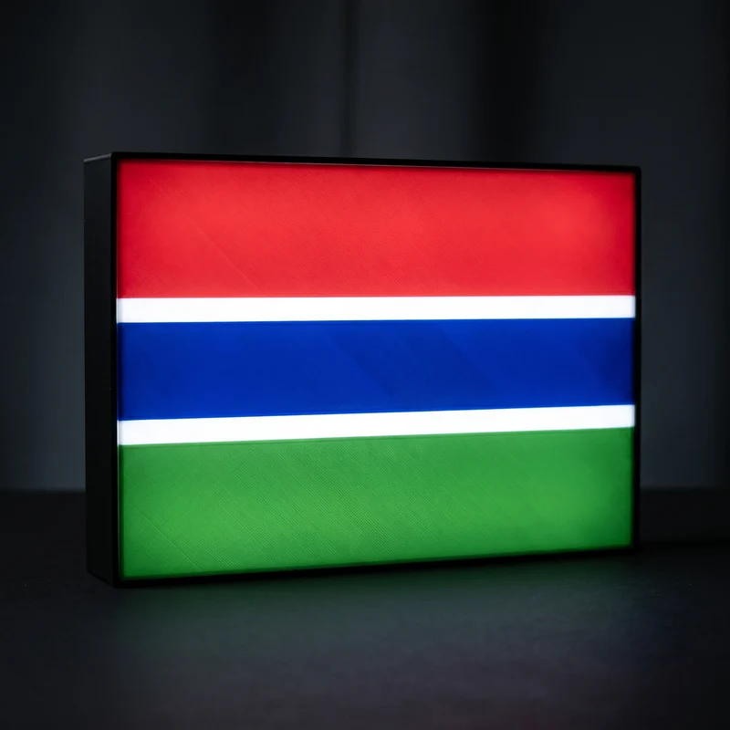 Gambia Flagge Lampe