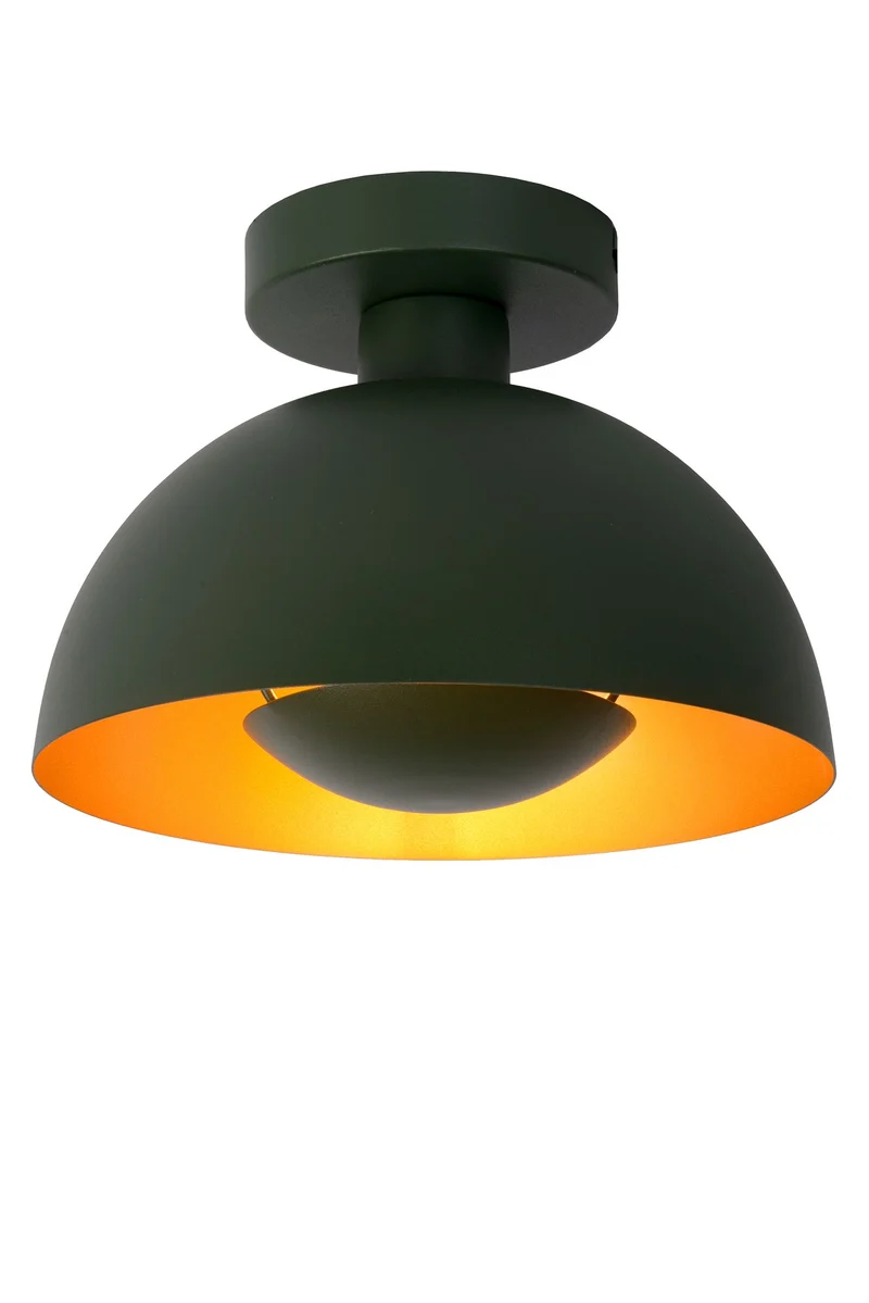 Deckenleuchte Siemon halbrund Ø 25cm dimmbar Stahl