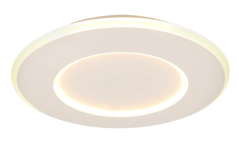 LED-Deckenleuchte Axelle 3-stufig dimmbar rund Ø 39,6cm Weiß