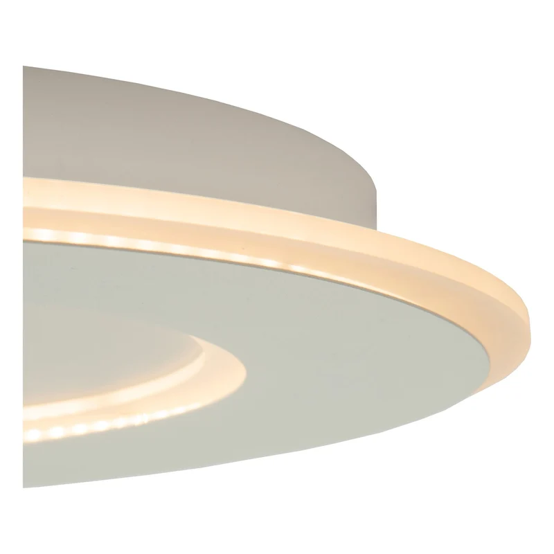 LED-Deckenleuchte Axelle 3-stufig dimmbar rund Ø 39,6cm Weiß