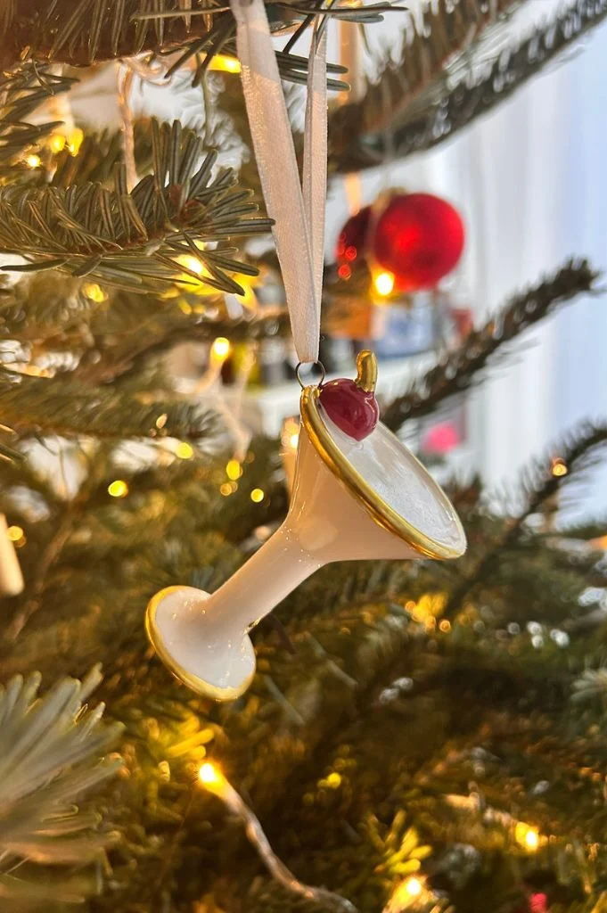 Deko Baumhänger Cocktailglas Pina Colada dekoriert