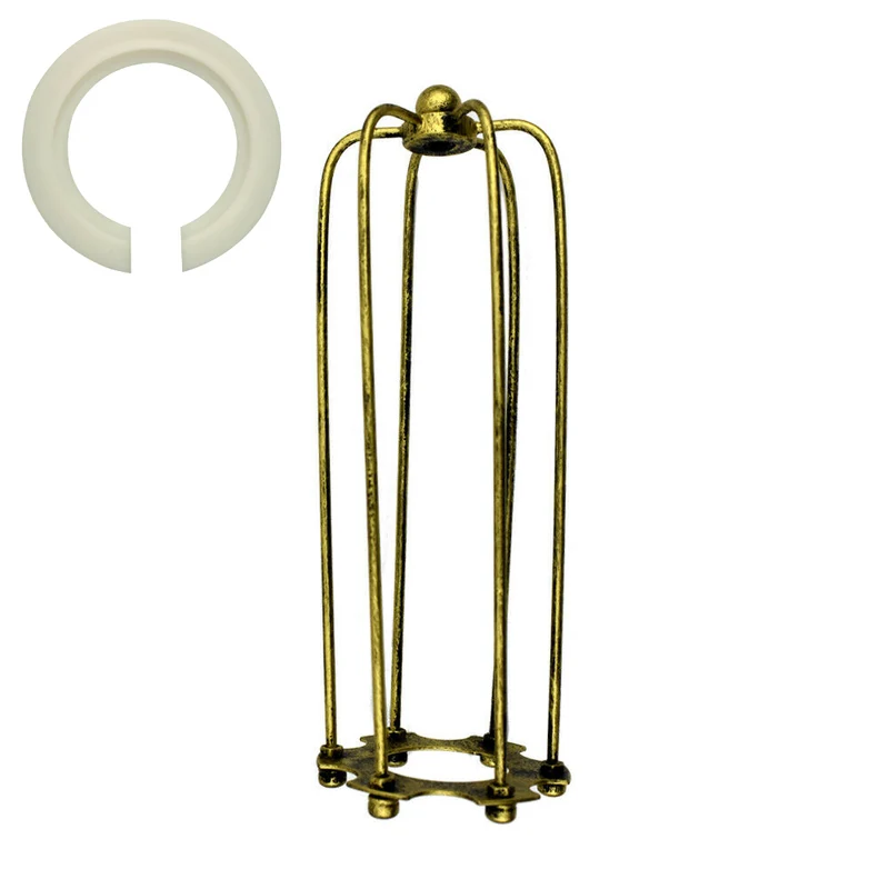 Langem Drahtkäfig-Lampenschirm für E27 Led wandleuchte~2942