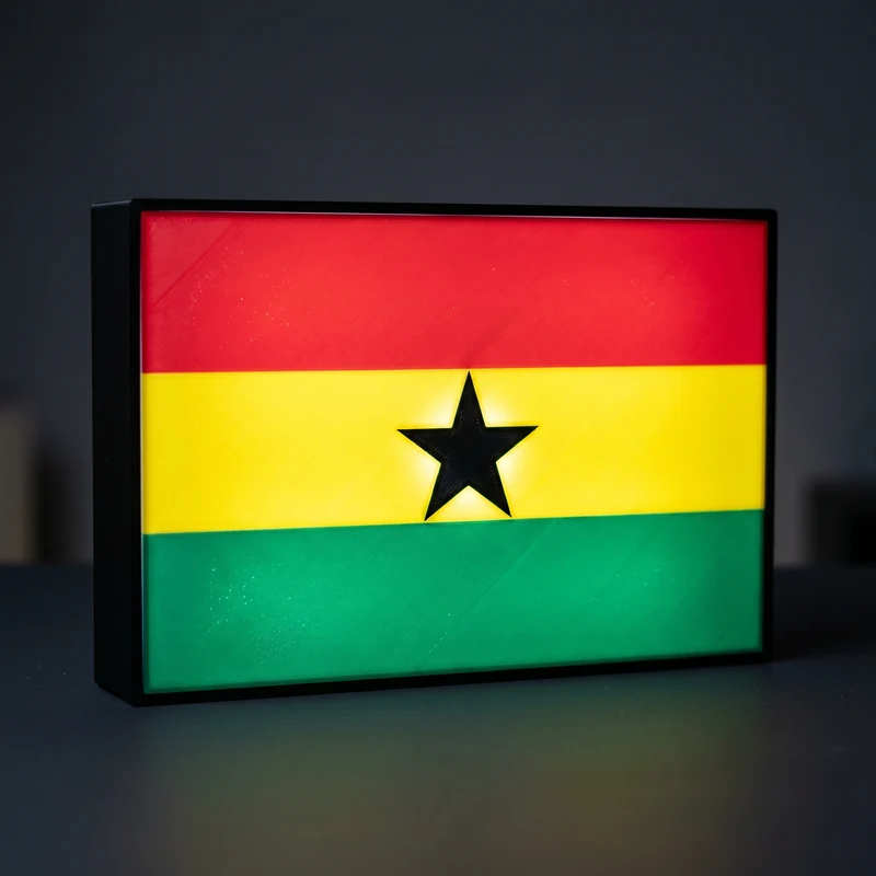 Ghana Flagge Lampe