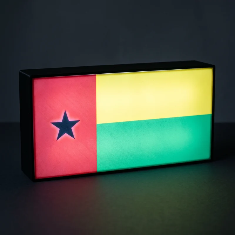 Guinea-Bissau Flagge Lampe