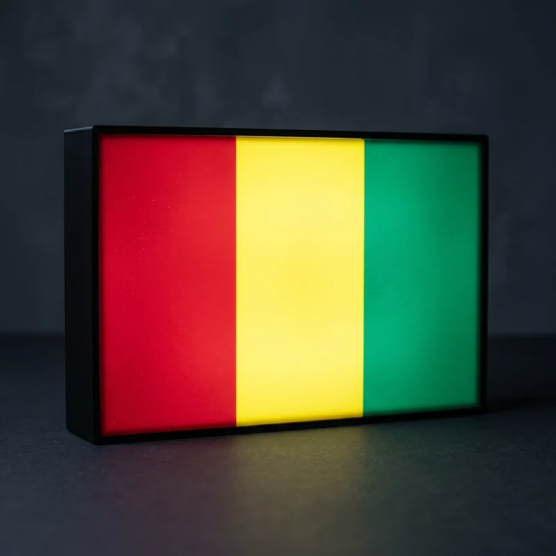 Guinea Flagge Lampe