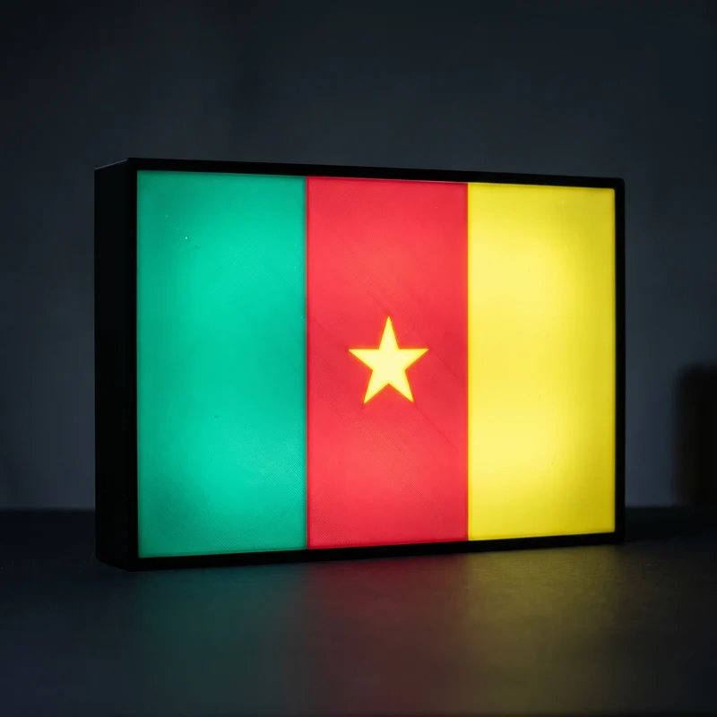 Kamerun Flagge Lampe
