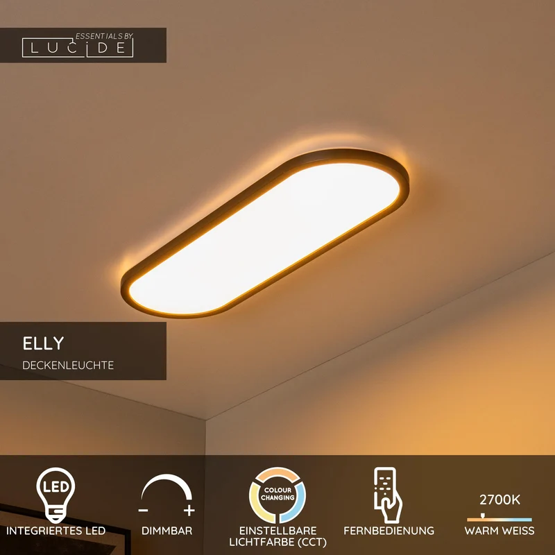 LED-Deckenleuchte Elly dimmbar mit CCT 60cm
