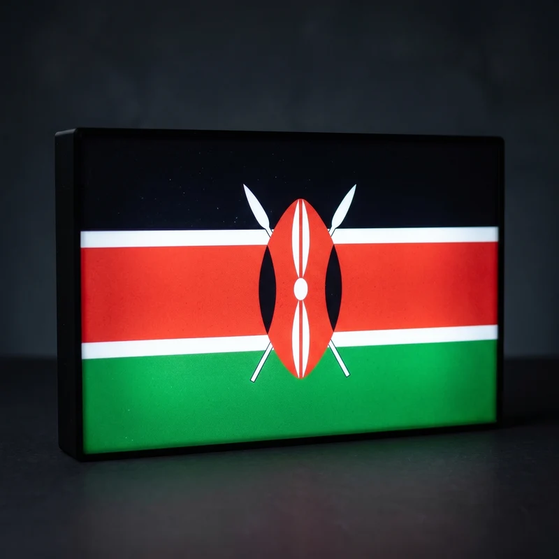 Kenia Flagge Lampe
