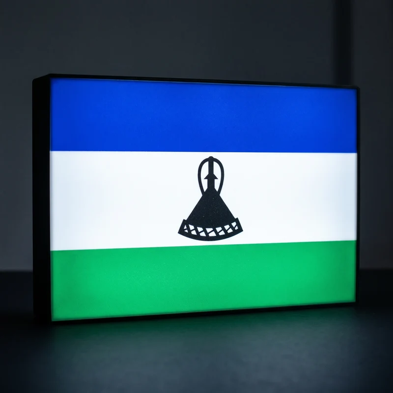 Lesotho Flagge Lampe