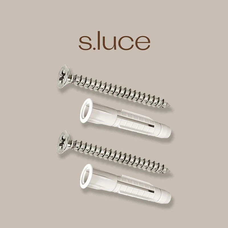 s.luce 2er Set Schrauben & Universaldübel