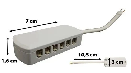 LED AR Verteiler 6-fach – mini & flach, für LED-Trafo / Netzteil