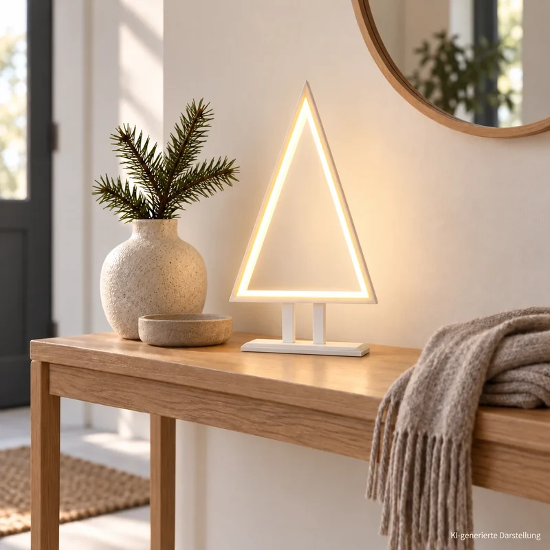 Sompex Pine Wood LED-Tannenbaum Weiß, 38 cm – mit optischen Fehlern