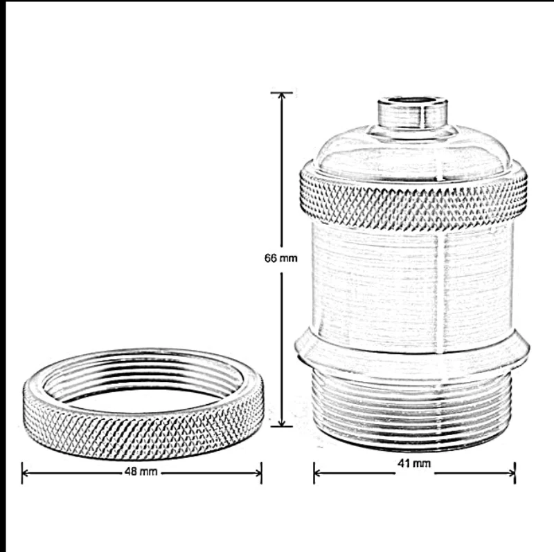 DIY Lampen-Set E27: Deckenrosette Fassung & Textilkabel ~2919