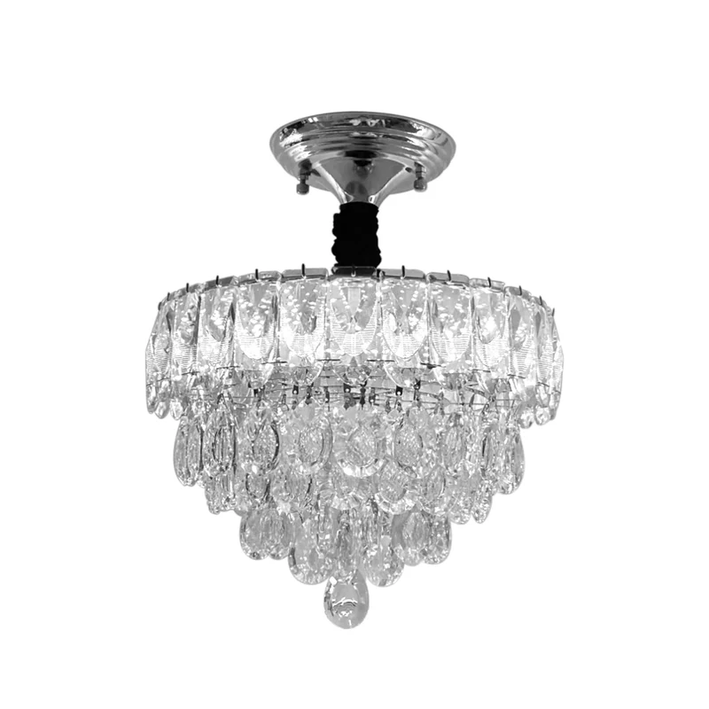 Kronleuchter aus Glas mit E14 Glühbirnen Fur Esszimmer~2912