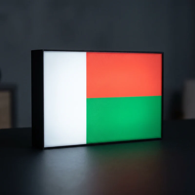 Madagaskar Flagge Lampe