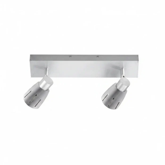 Wandstrahler Aluminium 2-flammig schwenkbar – Decken- & Wandstrahler modern