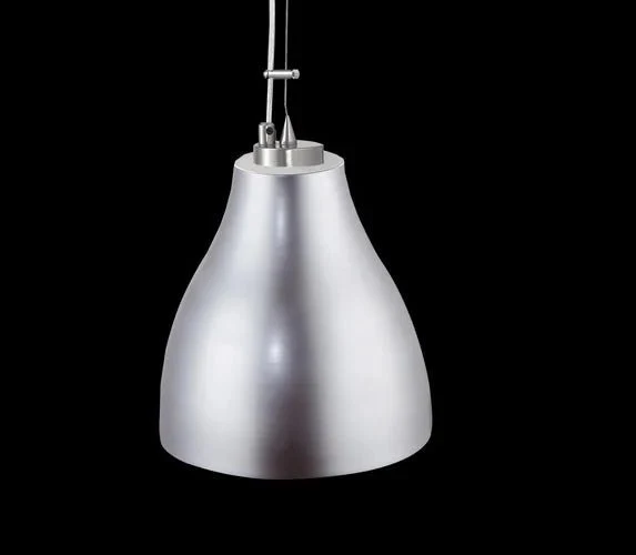 Pendelleuchte Metall silber matt – Industrial Design & Loft Style Ø 28 cm