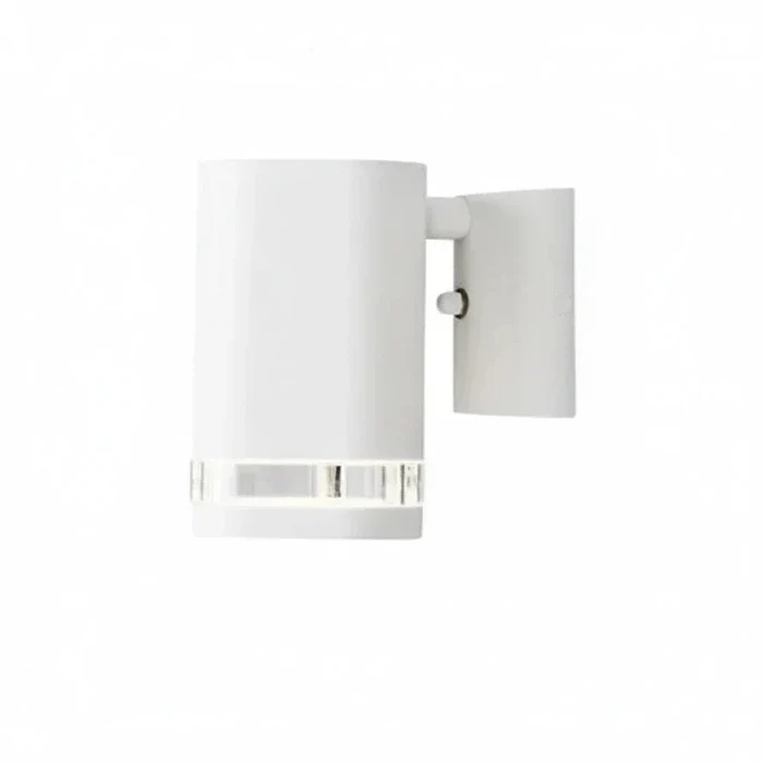 Außen-Wandstrahler Modena weiß Alu Glas IP44
