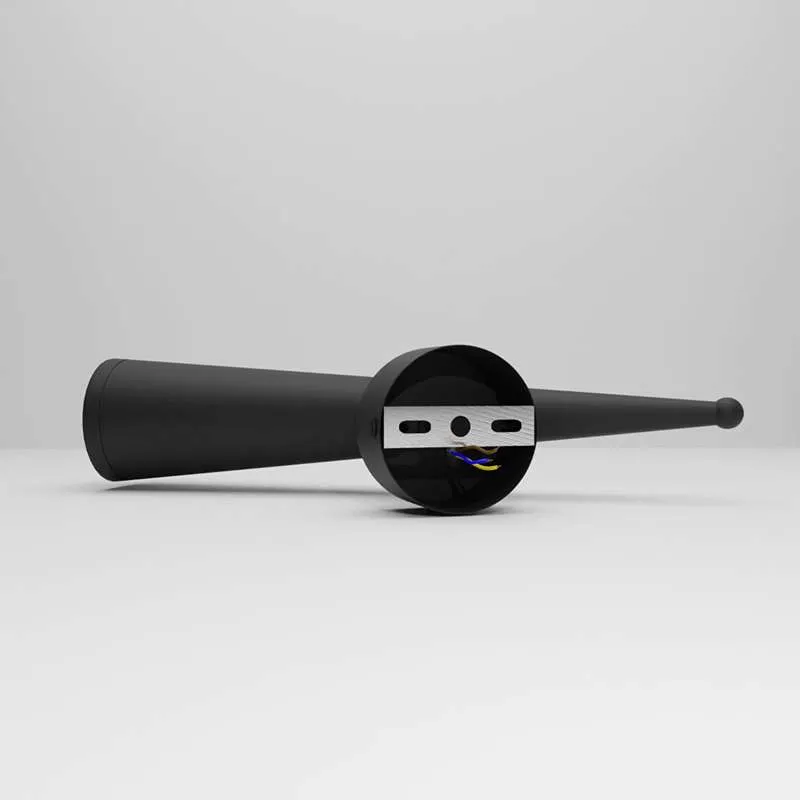 Moderne Wandleuchte in Schwarz Matt | GU10 Spot innen ~2622