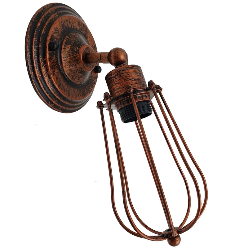 Industrielle Retro vintage Käfig wandleuchte ~ 2908