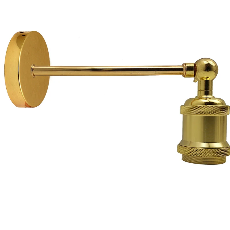 Französische Gold Retro Wandleuchte Verstellbar~1307