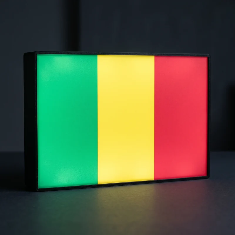 Mali Flagge Lampe