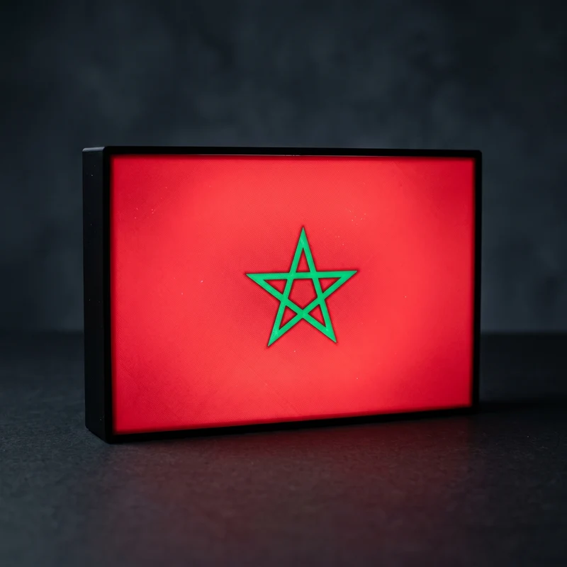 Marokko Flagge Lampe