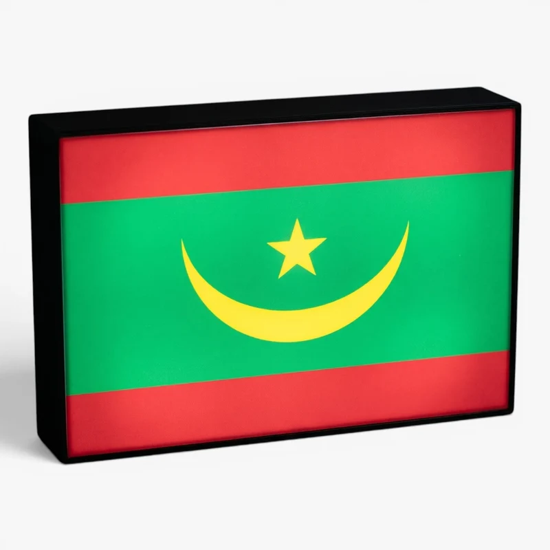 Mauretanien Flagge Lampe