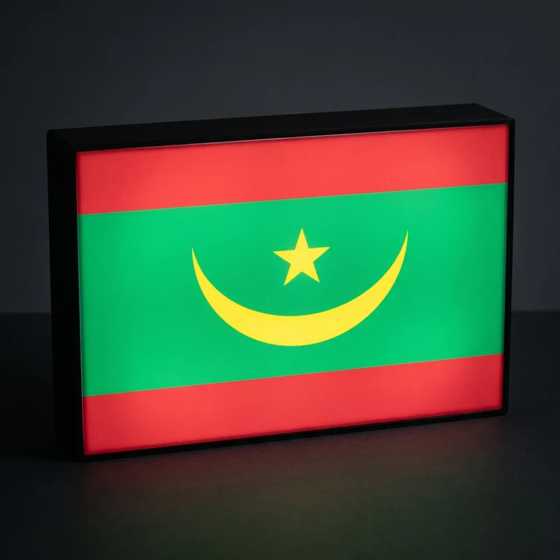 Mauretanien Flagge Lampe