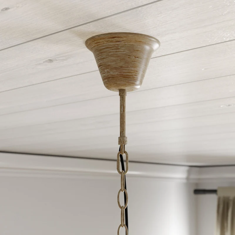 B-Ware Lindby Fibi Hängeleuchte Pendelleuchte Deckenlampe Lampe Leuchte Geweih braun