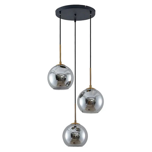 B-Ware Lindby Jurian Pendelleuchte Deckenlampe Wohnzimmerlampe 3-flamming bronze smoke