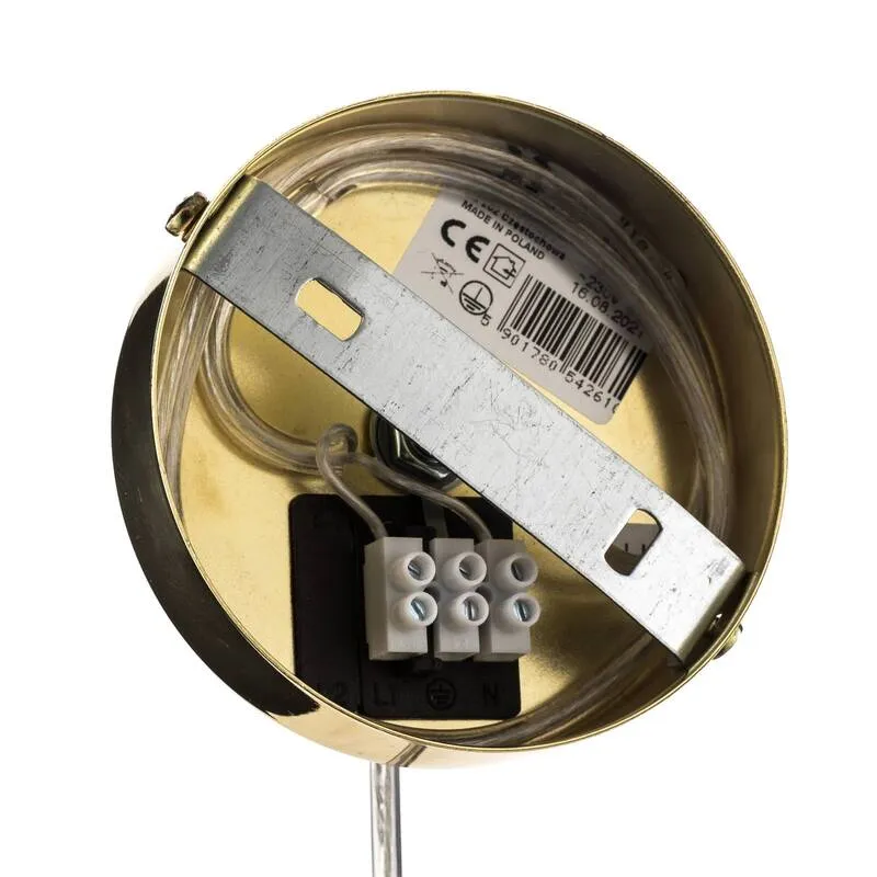 B-Ware Euluna Glas-Hängeleuchte Sol Deckenlampe Lampe Leuchte E27 Glas gold bernst376
