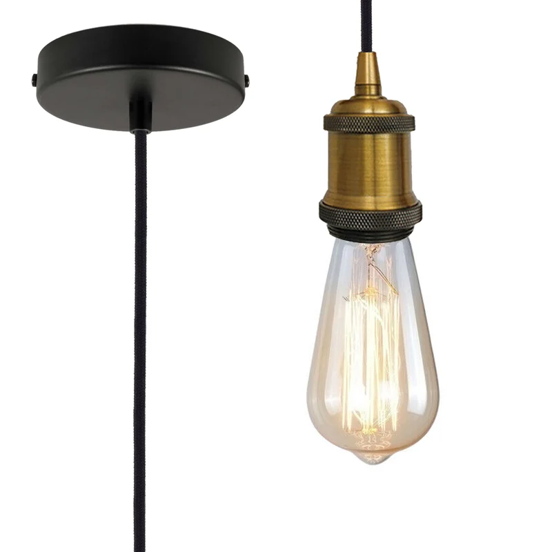 Vintage E27 LED-Glühbirne fassung Hängelampe Wohnzimmer~2897