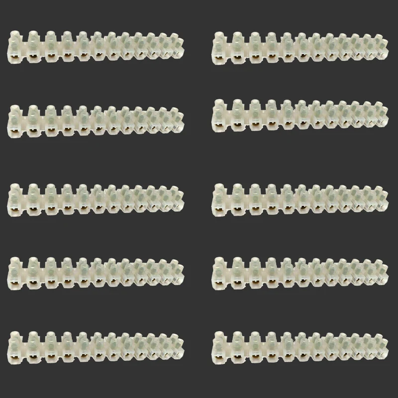 Elektroverzinnung und AMP 12 polige Leiste mit doppelten Schraubklemmen~2559