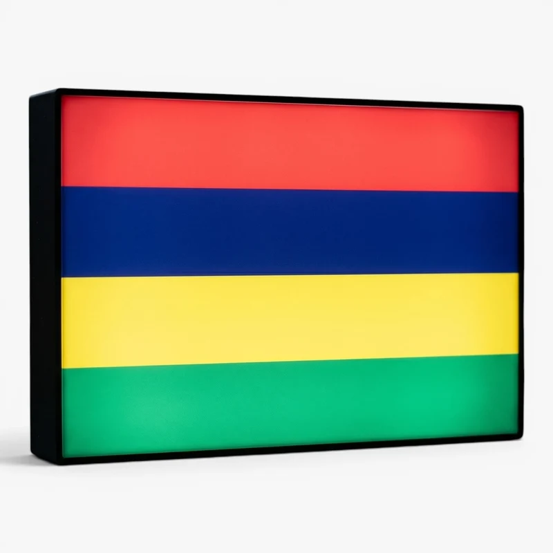 Mauritius Flagge Lampe