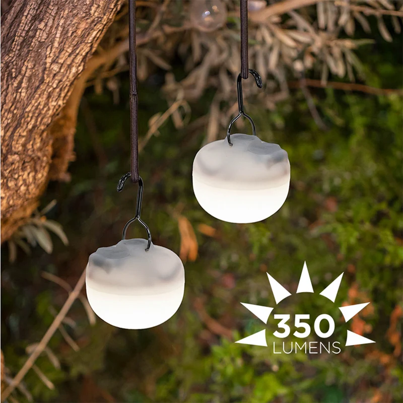 CHERRY MINI Tragbare, wiederaufladbare Glühbirne (Packung mit 3 Glühbirnen)