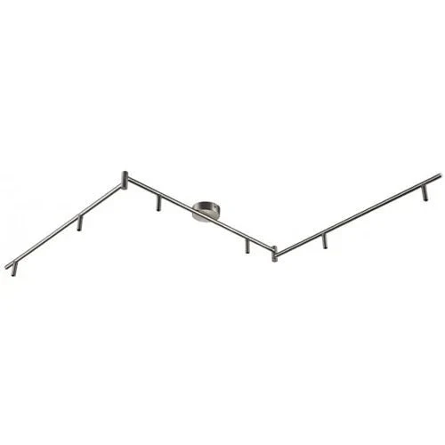 Armatur Deckenlampe 6flg Stangensystem rund Chrom 1,8m