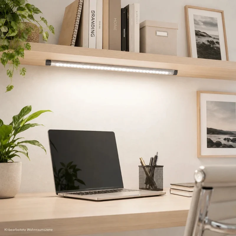 LED Lichtleiste 30 cm – ultra flach – 3-Stufen Touch-Dimmer – Unterbauleuchte