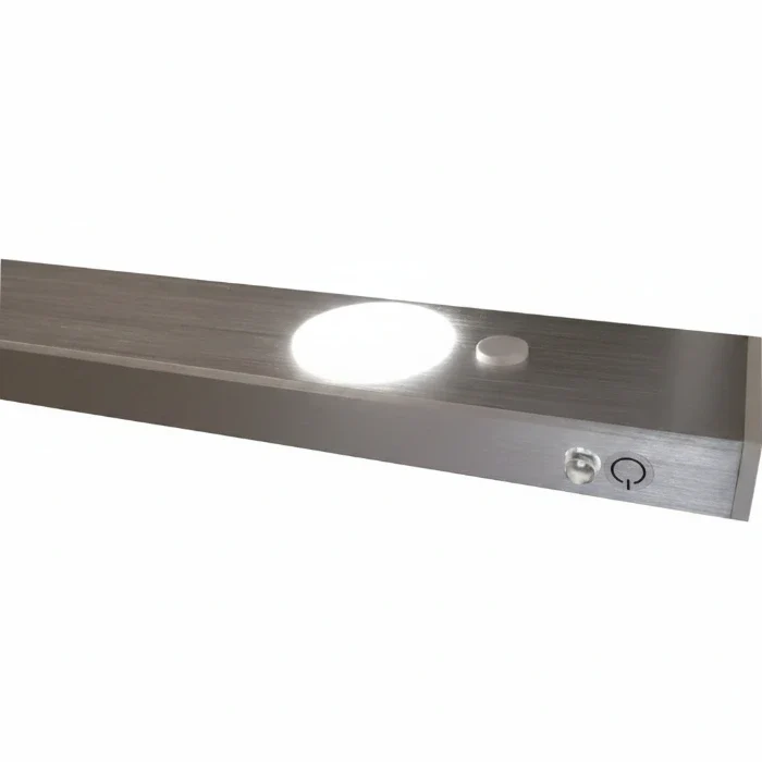 LED Unterschrankleuchte mit Schalter 53 cm Alu gebürstet