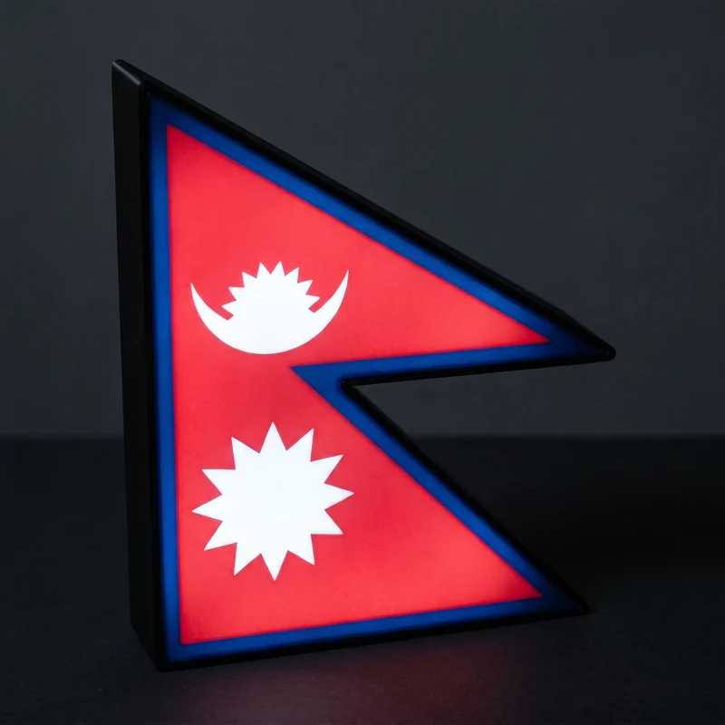 Nepal Flagge Lampe