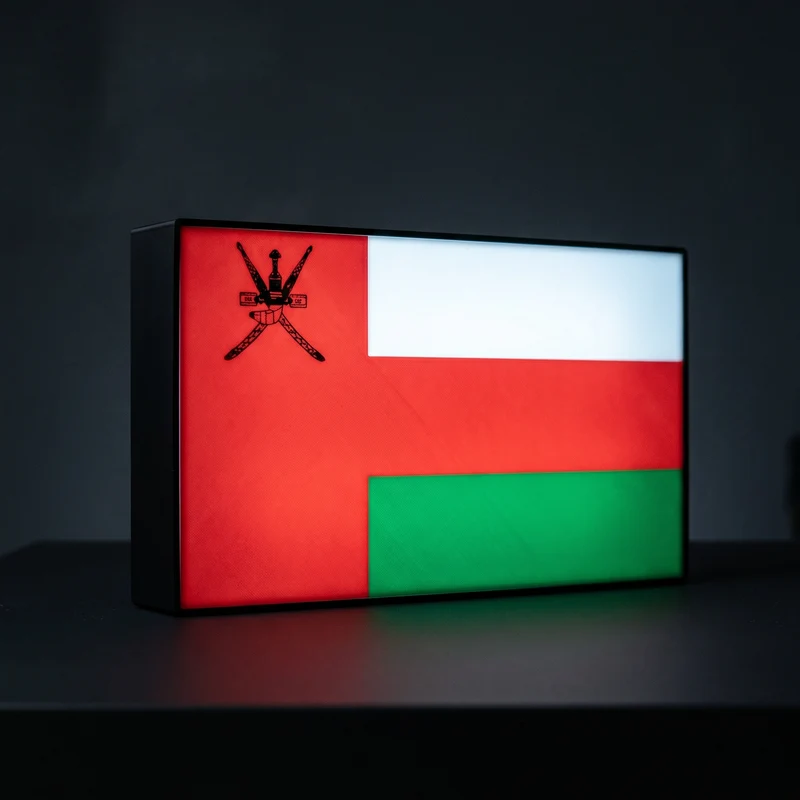 Oman Flagge Lampe