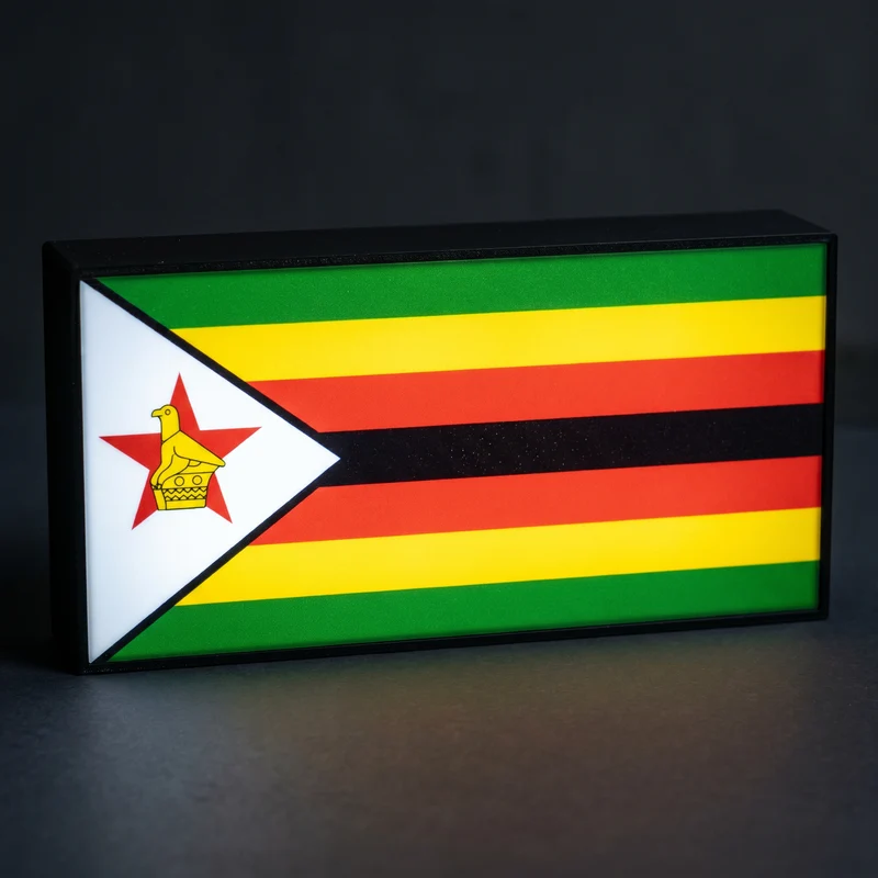 Simbabwe Flagge Lampe