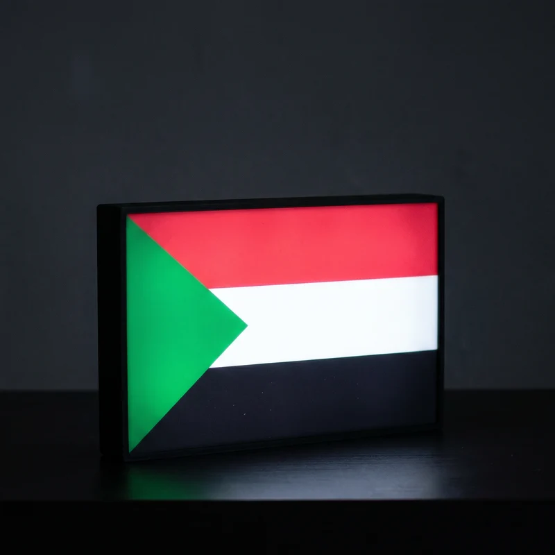 Sudan Flagge Lampe