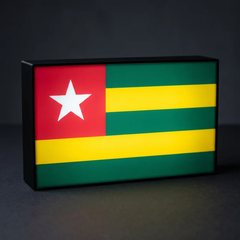Togo Flagge Lampe