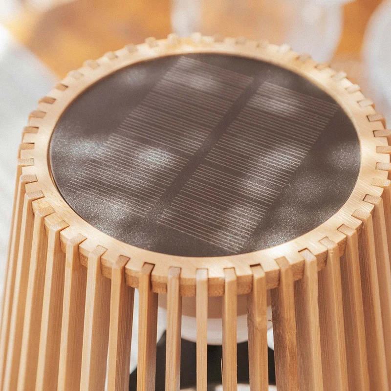 OKINAWA BAMBUS-SOLAR-TISCHLAMPE